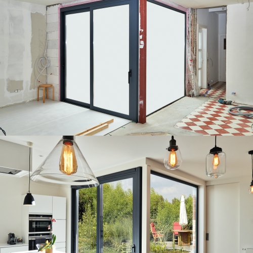 Kitchen renovation before and after