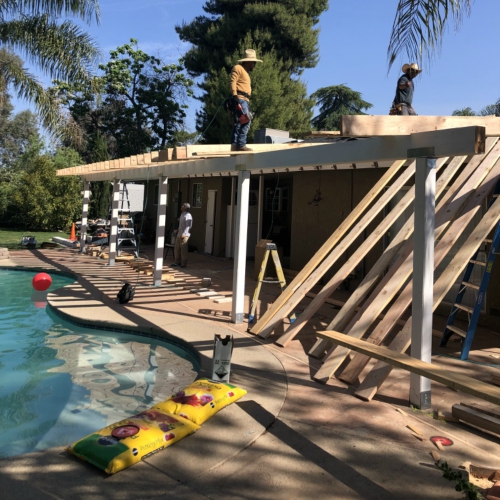 Patio cover construction