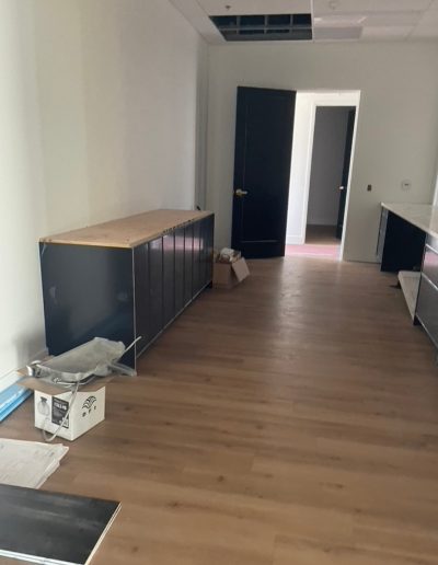 Modern medical center interior renovation